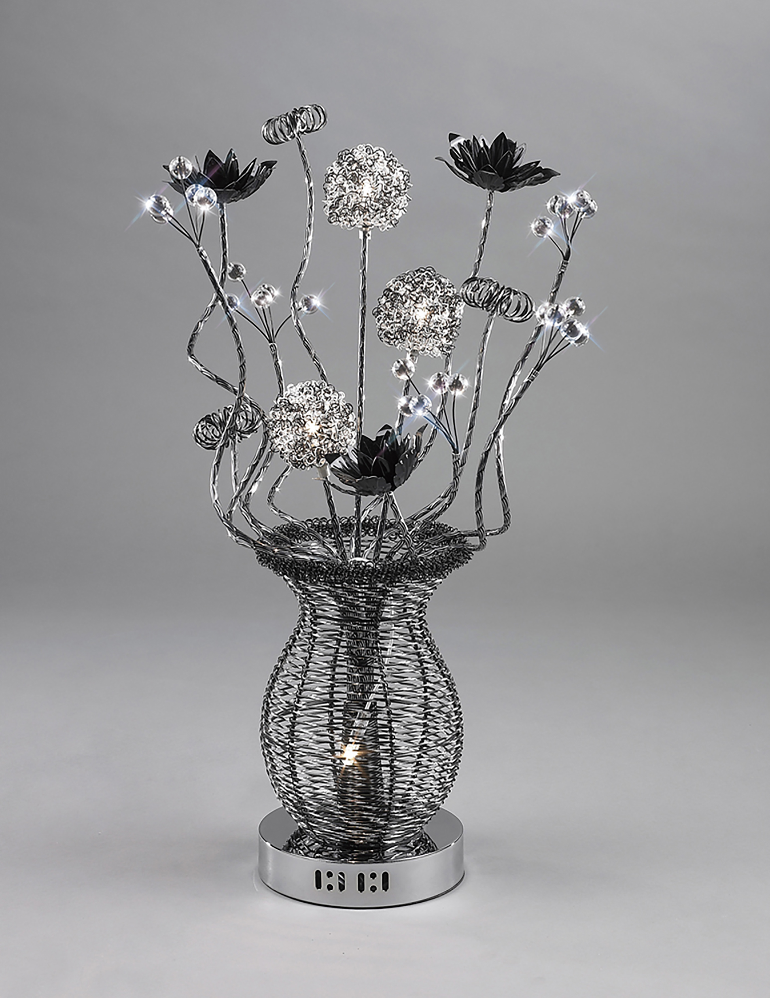 Calista Aluminium Crystal Table Lamps Diyas Home Armed Table Lamps Calista Aluminium Crystal Table Lamps Diyas Home Armed Table Lamps